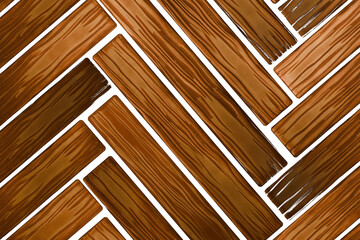 Close-up of a herringbone wooden floor pattern