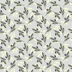 Olive branch heart frame for card or invite