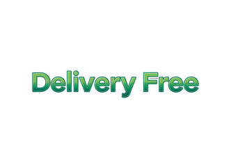 Delivery Free Sticker with transparent Background