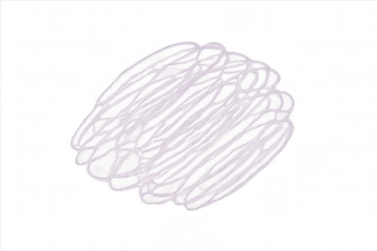 Purple scribble creating a soft, dreamlike effect on a transparent background, perfect for adding a touch of whimsy to any project