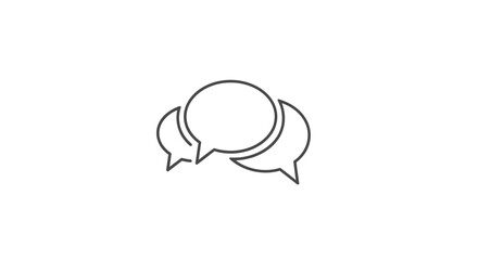 Communication concept with speech bubbles for discussion.