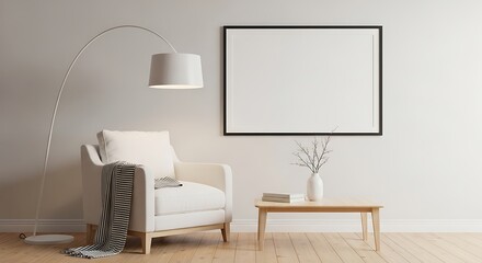 Fototapeta premium Cozy Living Room Interior Design.