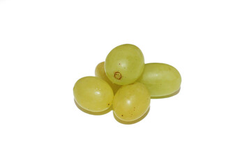 Fresh Grapes bunch in white background