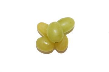 Fresh Grapes bunch in white background
