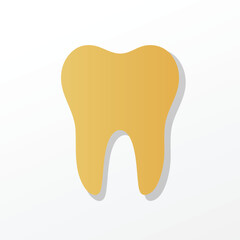Dental health symbol on white background