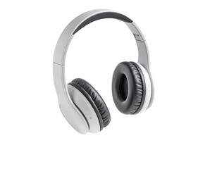 Over-ear headphones, light gray,  with dark gray earcups