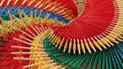 Colorful spiral mandalas with swirling lines and symmetry in a closeup topdown view showcasing vibrant textures and intricate patterns