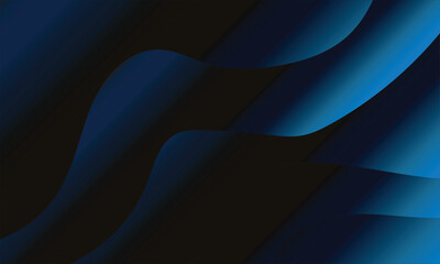 Elegant gradient abstract blue background with wavy pattern and dark shade  (for decorative digital use only)	