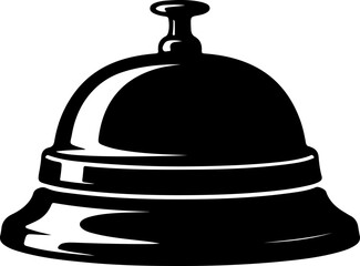 Hotel Service Bell silhouette vector illustration