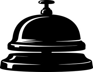Hotel Service Bell silhouette vector illustration