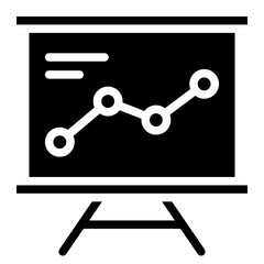 Business plan icon glyph style vector illustration
