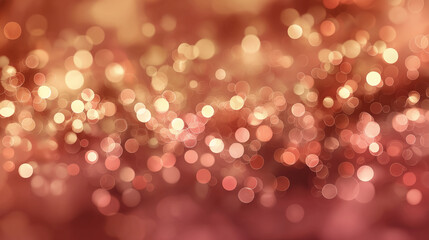 Warm peachy bokeh lights creating a soft and dreamy abstract background.
