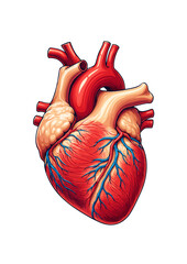 Ultra Realistic Vector Illustration of Human Heart