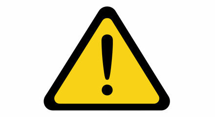 Important Warning Sign, Caution, Safety Alert.