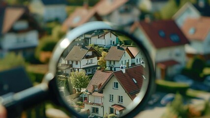 A close-up look at a residential neighborhood scene, suitable for use in educational or informative content