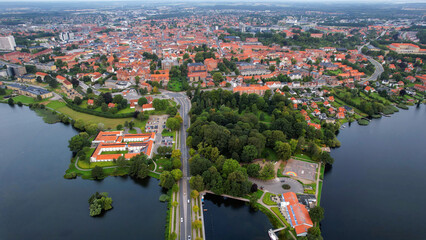 Aerial Panorama The Downtown The