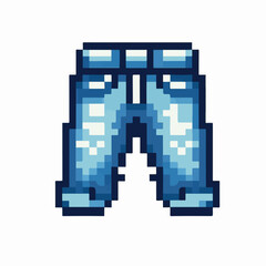 Pixel Art Jeans Illustration A Nostalgic Retro Style