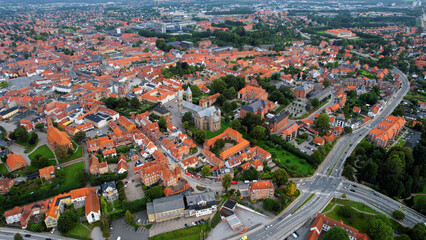 Aerial Panorama The Downtown The