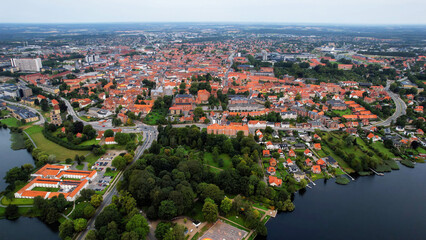 Aerial Panorama The Downtown The