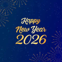 Happy new year wishing banner. New year celebration banner. New year 2026