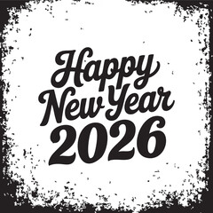 Happy new year wishing banner. New year celebration banner. New year 2026