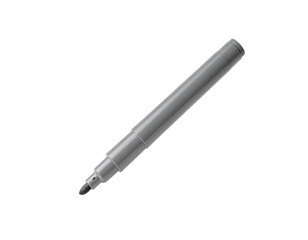 A gray marker, slightly angled, with a pointed tip