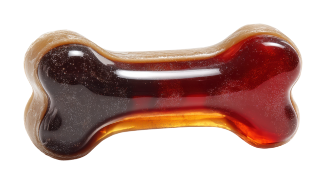 Dog chew toy in pet product natural environment isolated on transparent background, png