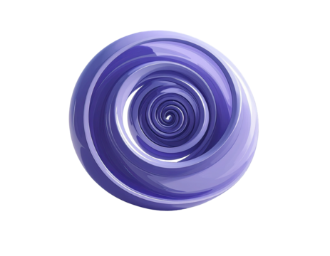 A vibrant, deep purple, swirling, concentric circles design, creating a hypnotic, three-dimensional effect
