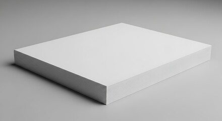 Naklejka premium Blank White Paper Stack.