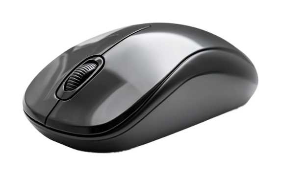 Streamline your workspace minimalist mouse for efficient office productivity isolated on transparent background, png