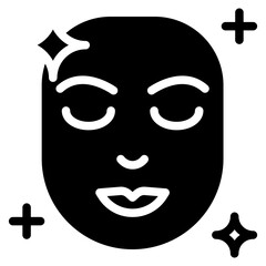  For all skin types  icon glyph style vector illustration