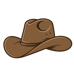Cowboy Hat Cap Vector Illustration Drawing