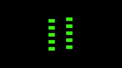 Obraz premium Green Squares Arranged in Two Columns on Black photo stock