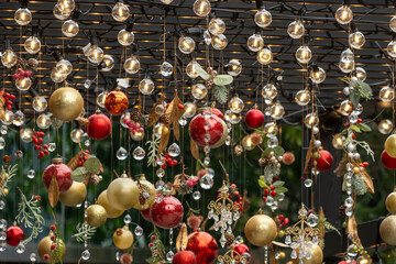 クリスマスの華やかな飾り