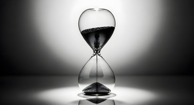 Time Passing Hourglass Sand Timer Flowing Time Momentary Ephemeral.