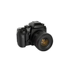 Digital camera isolated on transparent background