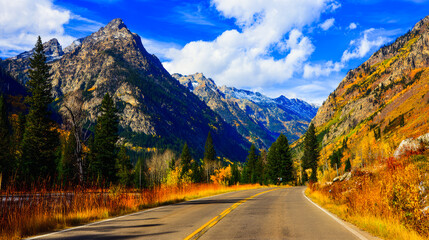 Fototapeta premium road to the mountains