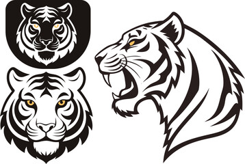 Obraz premium Adobe Illustrator Artwork of tiger head
