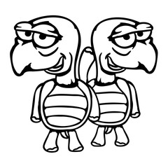 2 turtles friends funny silly ashamed team crew