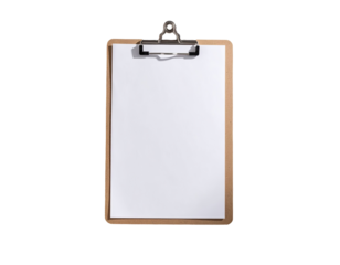 Blank clipboard with white paper (6)