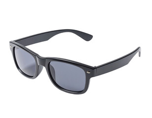 Black sunglasses, rectangular frame, stylish, minimalist design