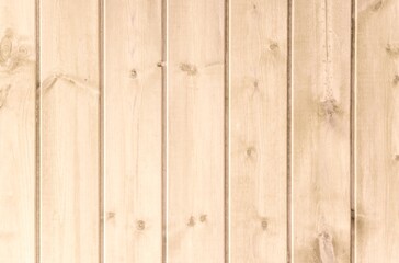 Light wooden plank wall texture background. Vertical wood panel pattern in natural color.