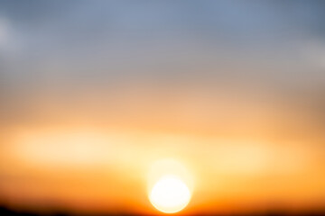 Beautiful , luxury soft gradient orange gold clouds and sunlight on the blue sky perfect for the...