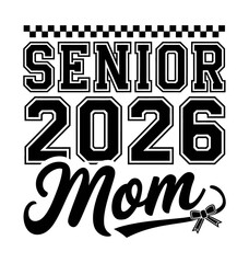 Fototapeta premium Senior 2026 Mom Pride Design