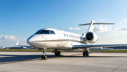 Obraz premium Private Jet Airplane – Luxury Aviation Scene