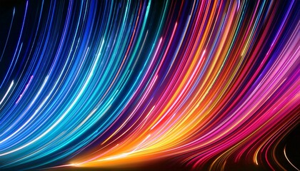 vibrant multicolor light streaks creating dynamic vertical motion in high definition