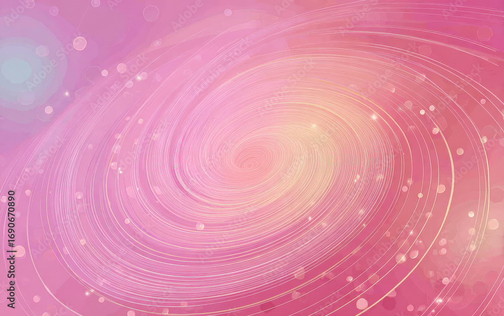 Poster a vibrant and swirling pink abstract background with circular patterns