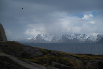 montagna alle lofoten.