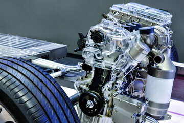 Electric vehicle chassis equipped with battery pack, Eco friendly electric cars	