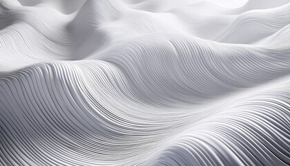 elegant white abstract wave background with delicate lines creating a soft topographic relief texture for modern design